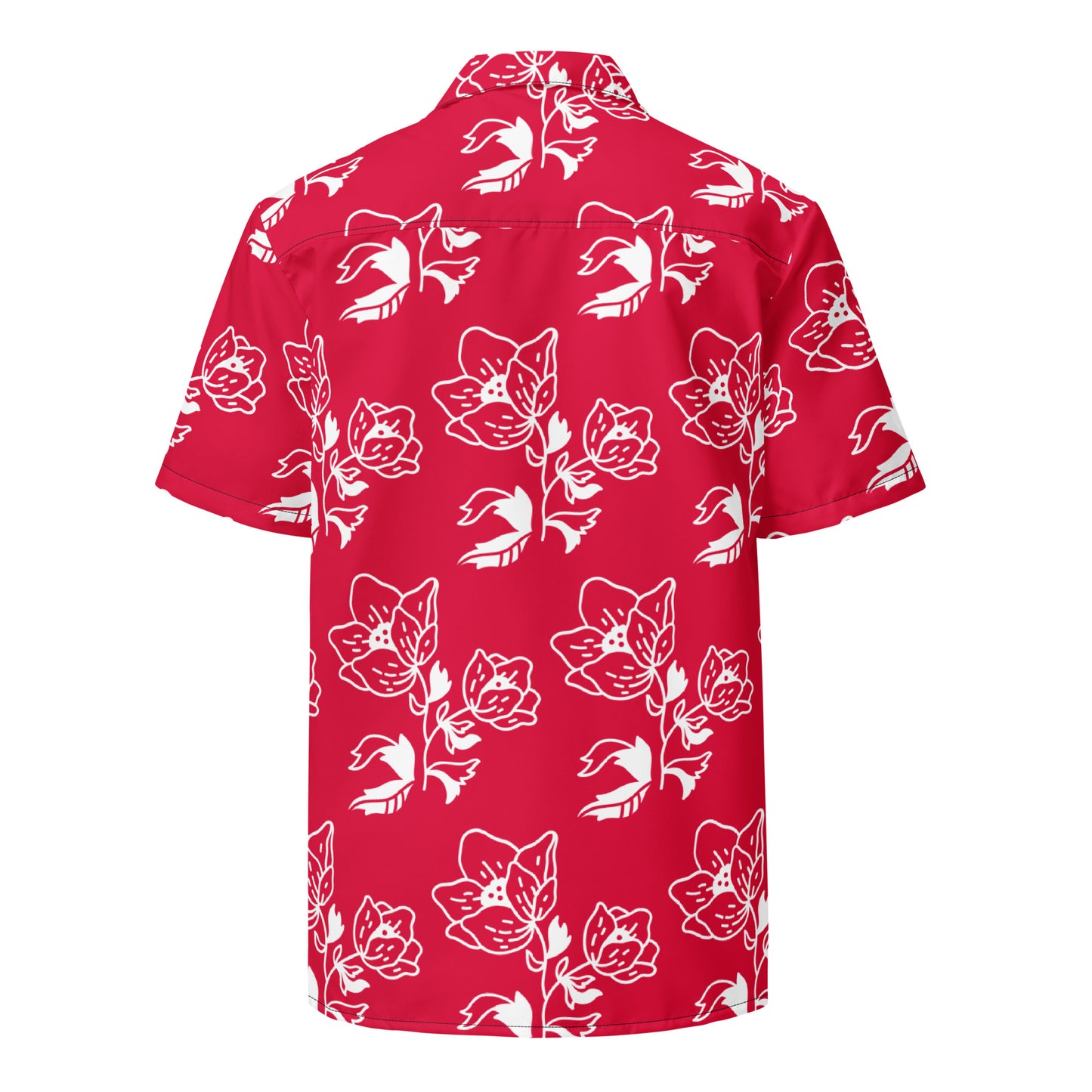 Adult Drury Lacrosse Short Sleeve Button Down Shirt