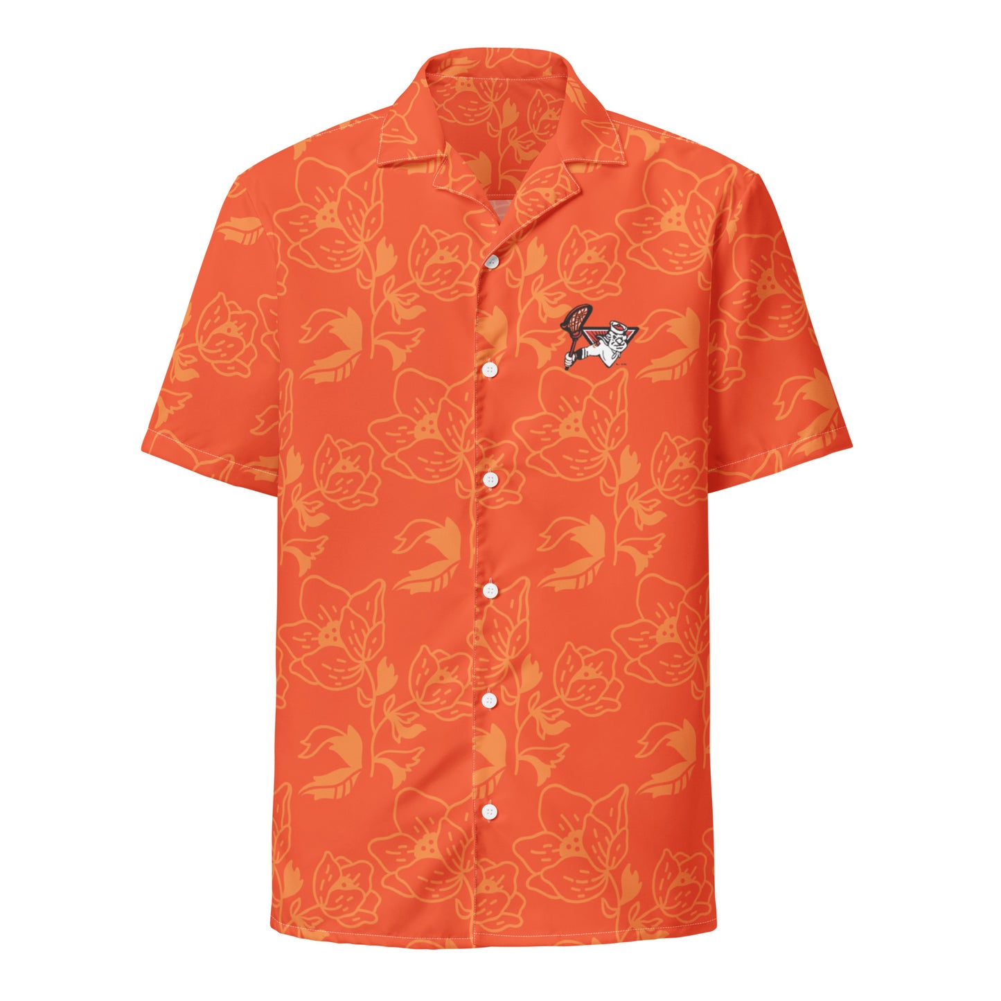 Adult Sailors Lax Short Sleeve Button Down Shirt