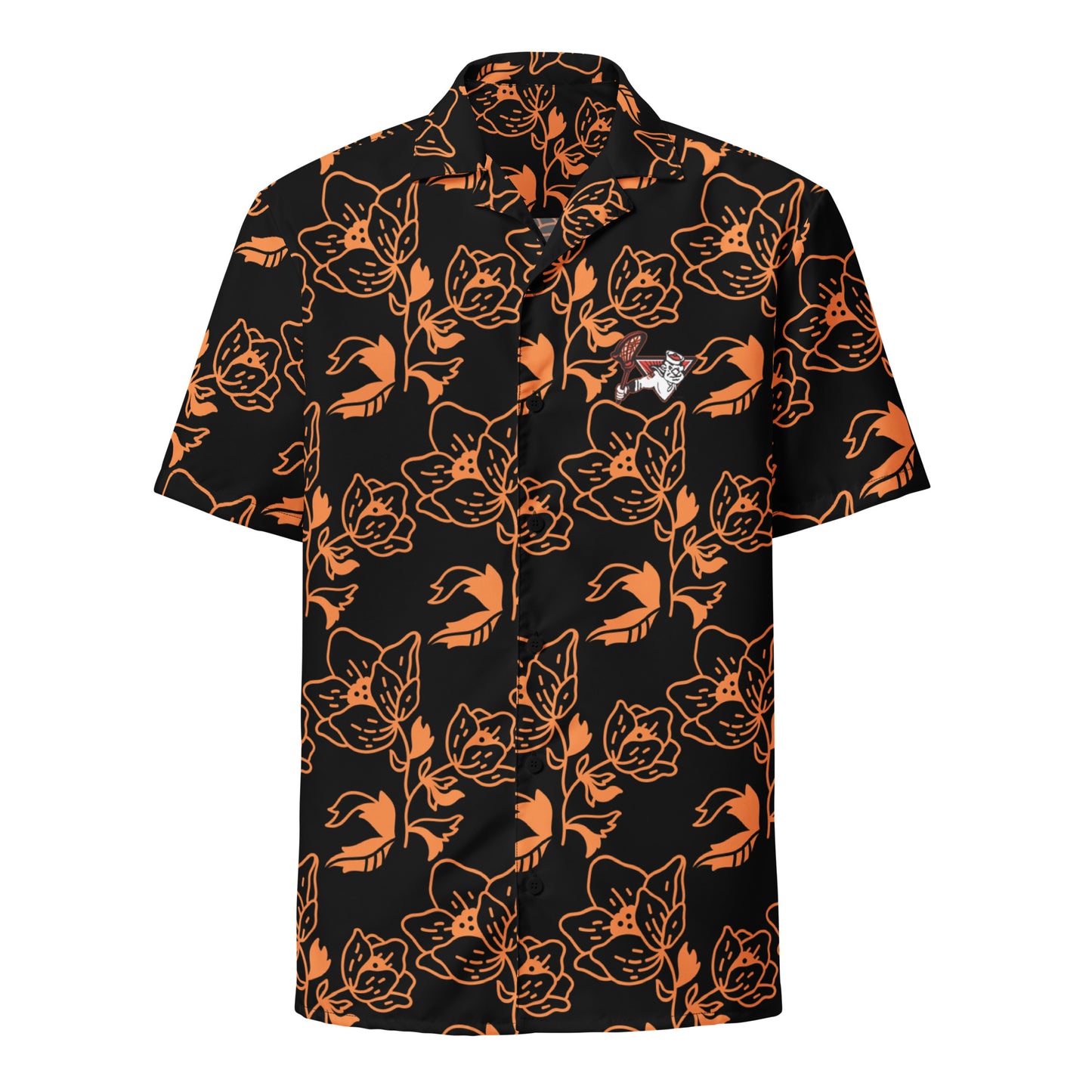 Adult Sailors Lax Short Sleeve Button Down Shirt