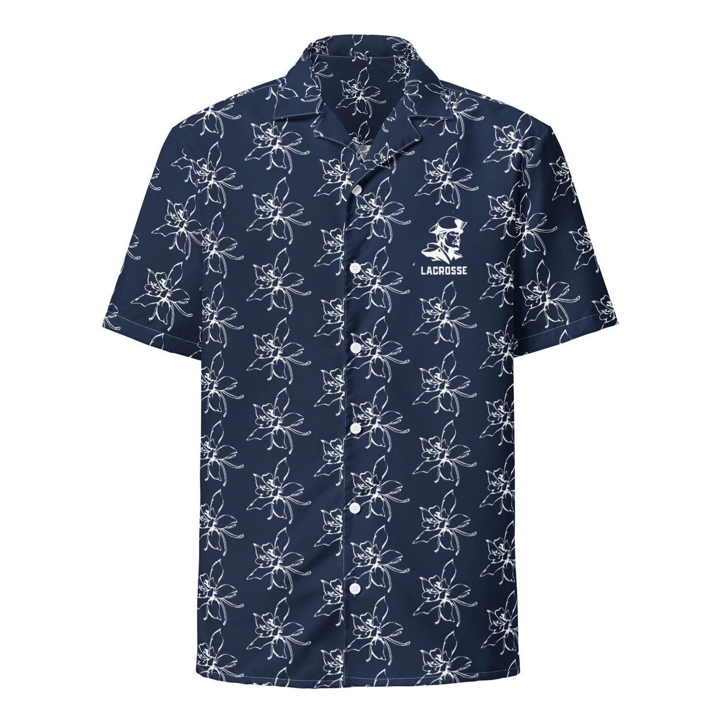 Adult Rebel Lax Short Sleeve Button Down