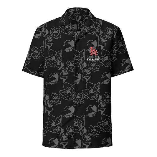 Adult Los Al Lacrosse Corner  Short Sleeve Button Down Shirt