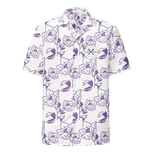 Adult Amsterdam Lacrosse Booster Short Sleeve Button Down Shirt