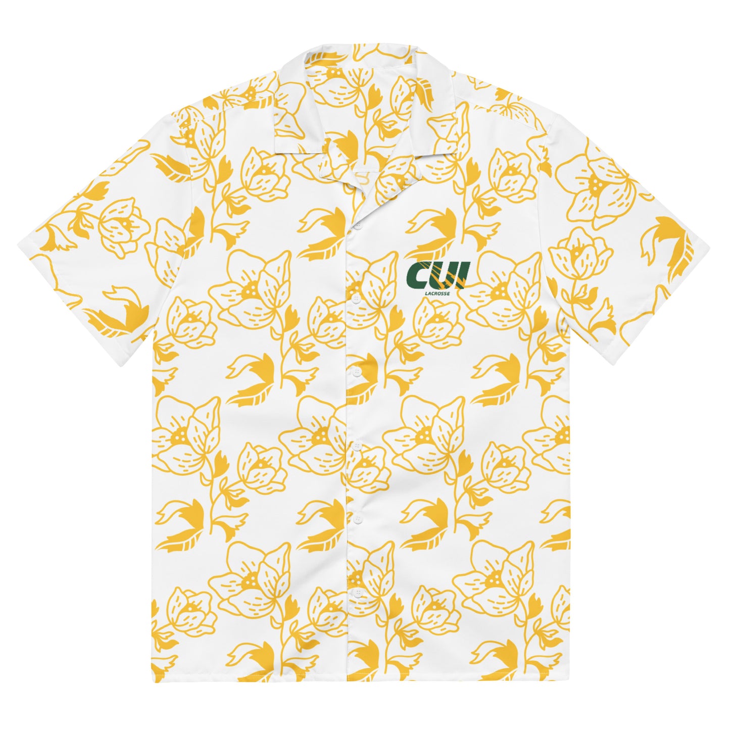Adult CUI LAX Corner Short Sleeve Button Down Shirt