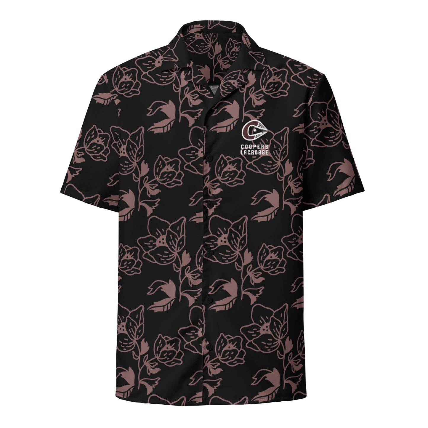 Adult Cooper Lacrosse Short Sleeve Button Down Shirt