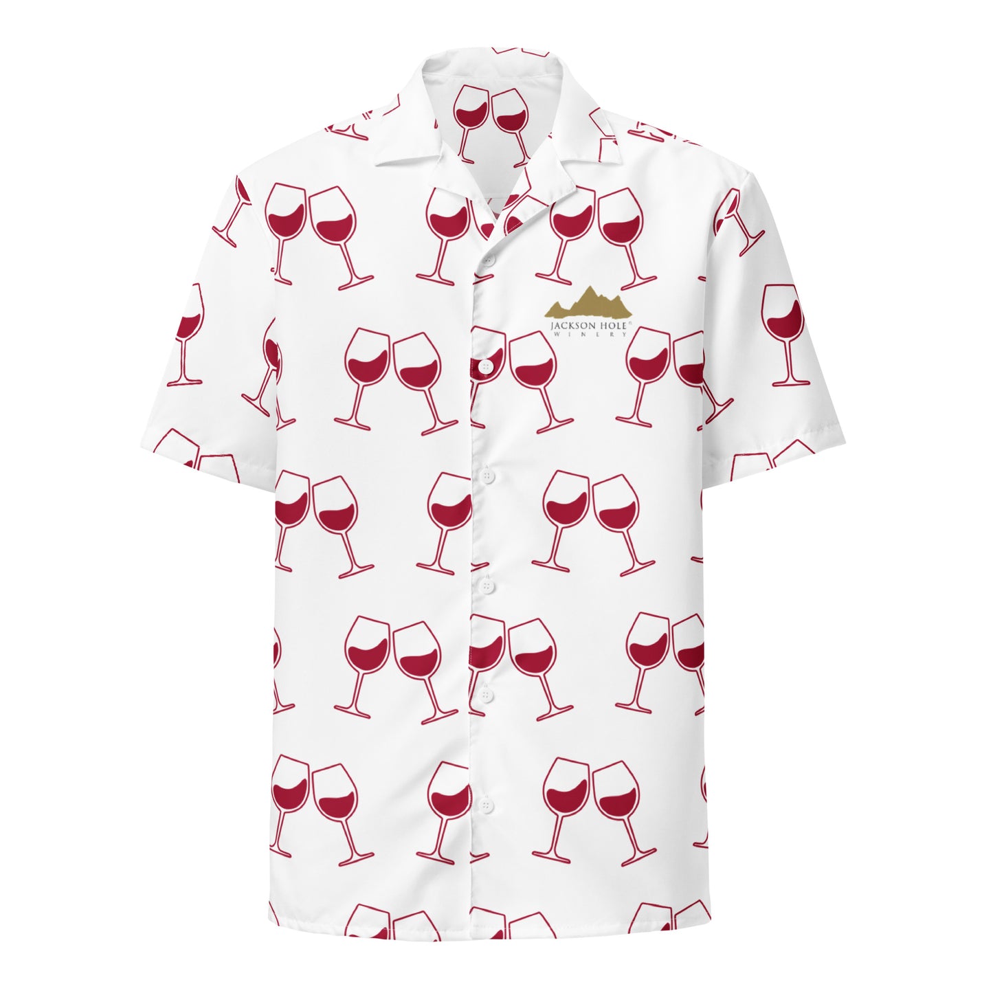 Adult Jackson Hole Winery Short Sleeve Button Down Shirt
