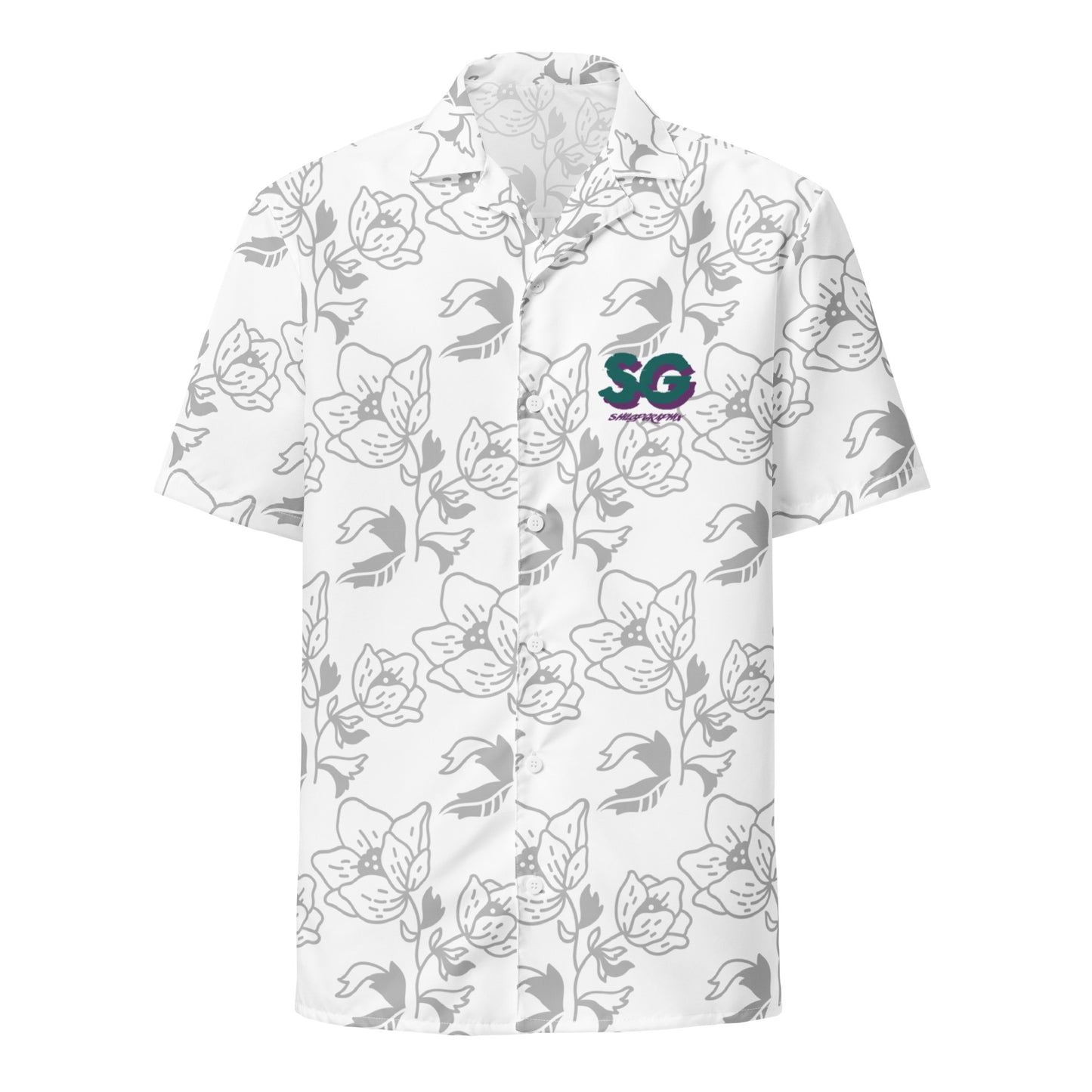 Adult ShilopGraphix Short Sleeve Button Down Shirt