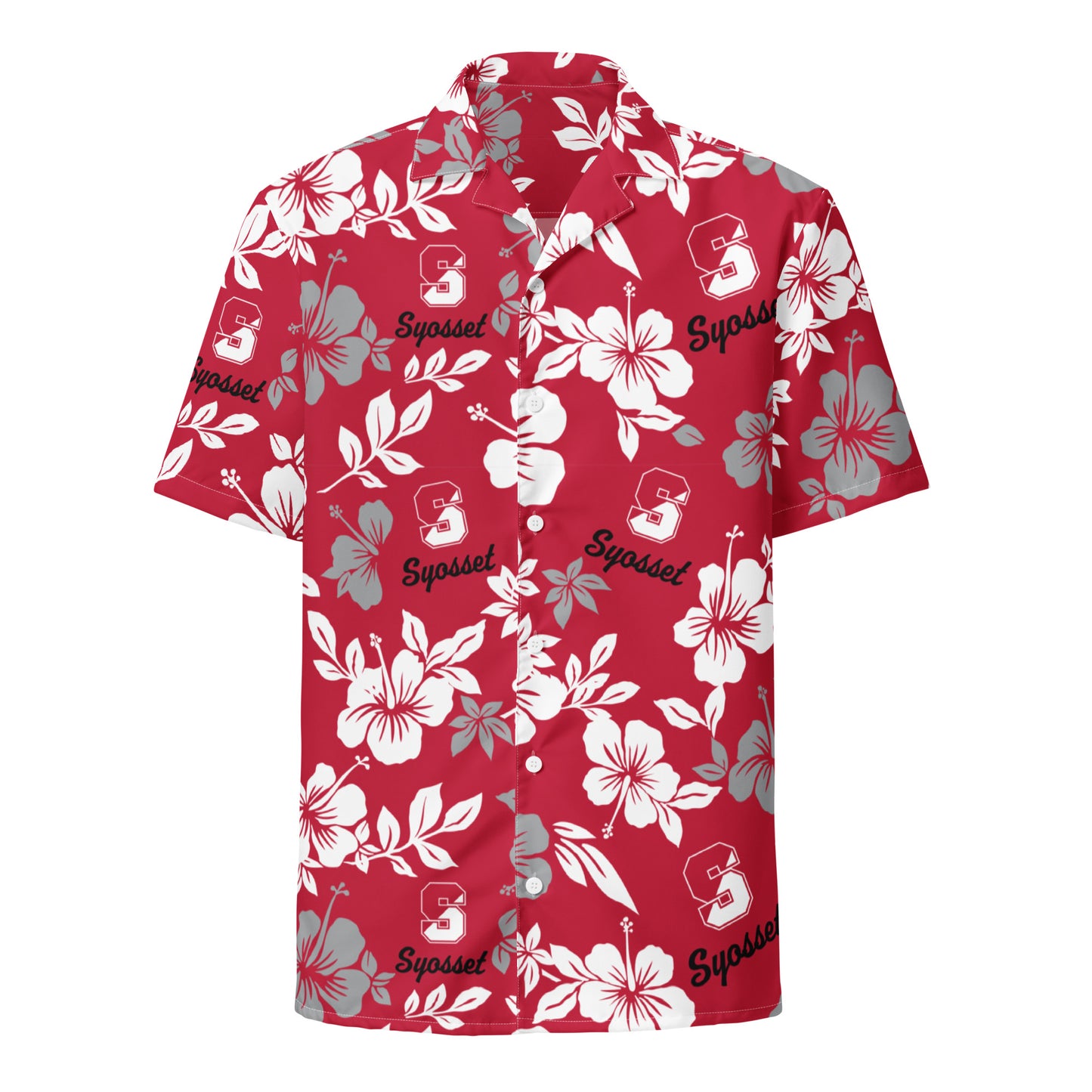 Adult Syosset Lacrosse Short Sleeve Button Down Shirt