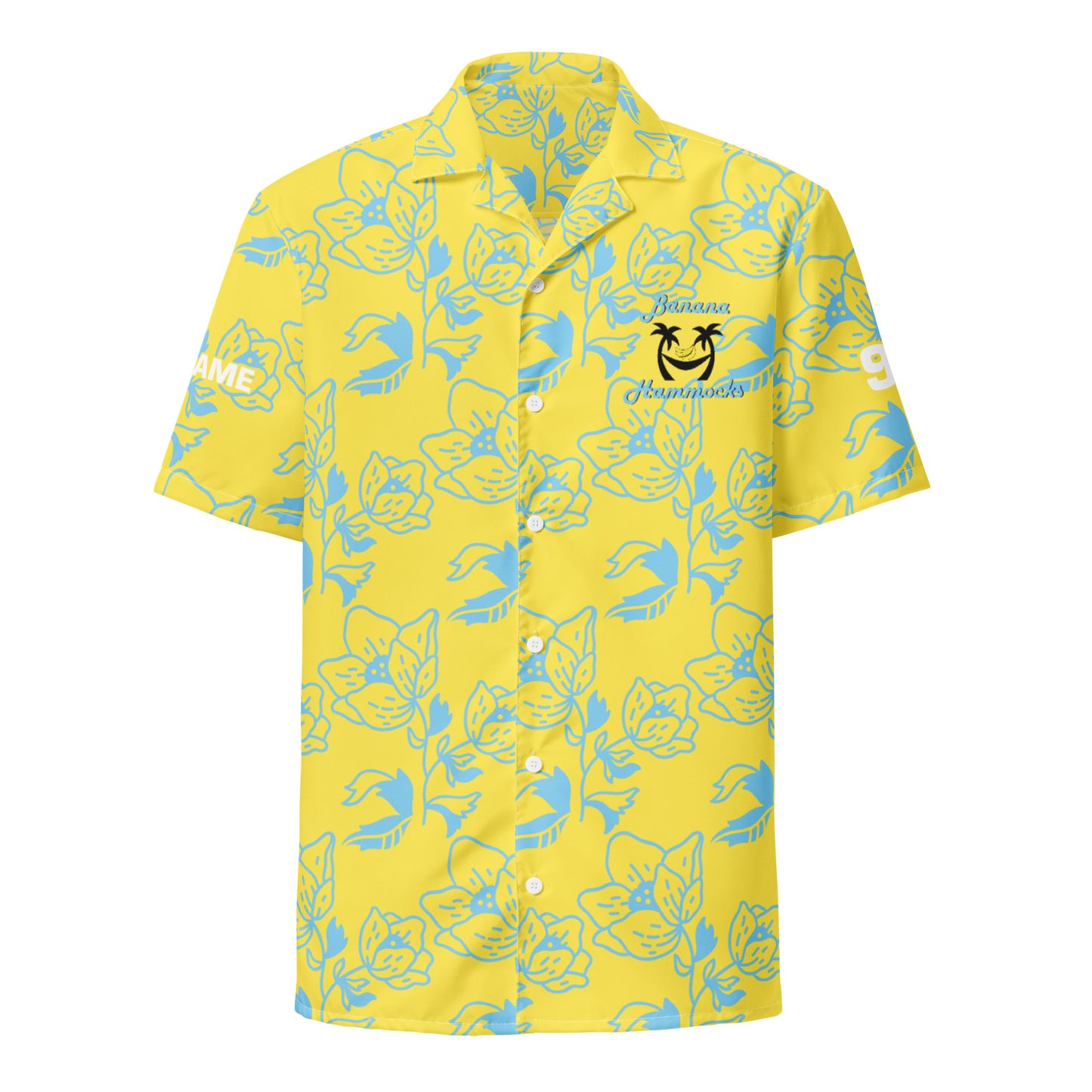 Adult Banana Hammocks Short Sleeve Button Down - Personalized