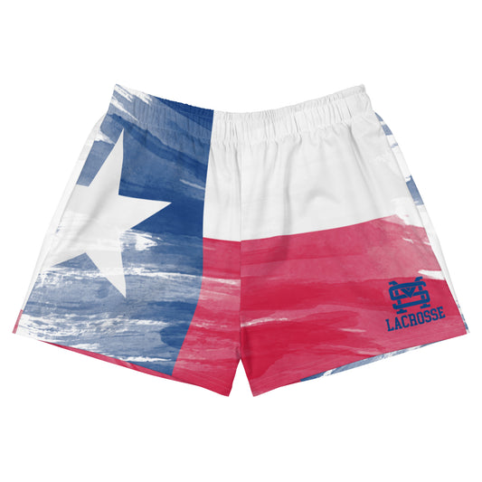 Women’s St. Mark's Lacrosse Pocketed Athletic Shorts | Texas Flag