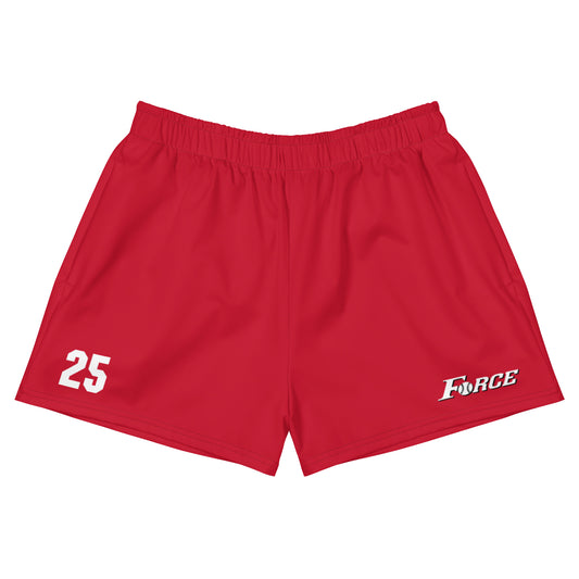 Women's Colorado Force Softball Pocketed Athletic Shorts - Personalized