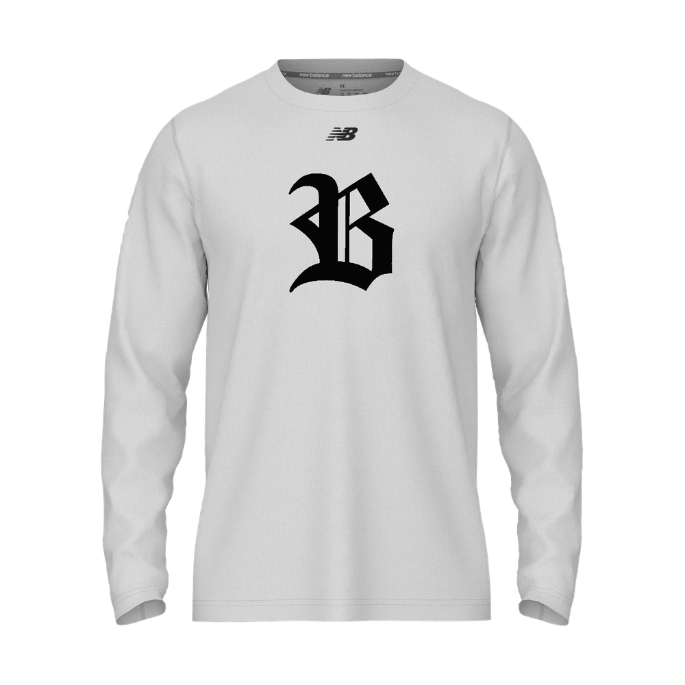 Adult Blacksox Activate Long Sleeve Tech T-Shirt — Dad Bundle - White