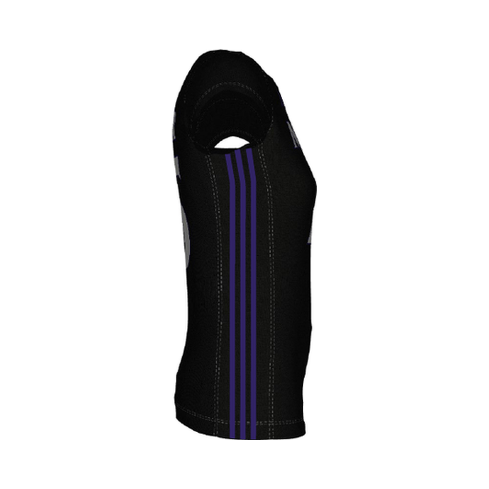 Black Adidas Short Sleeve Jersey — angled view