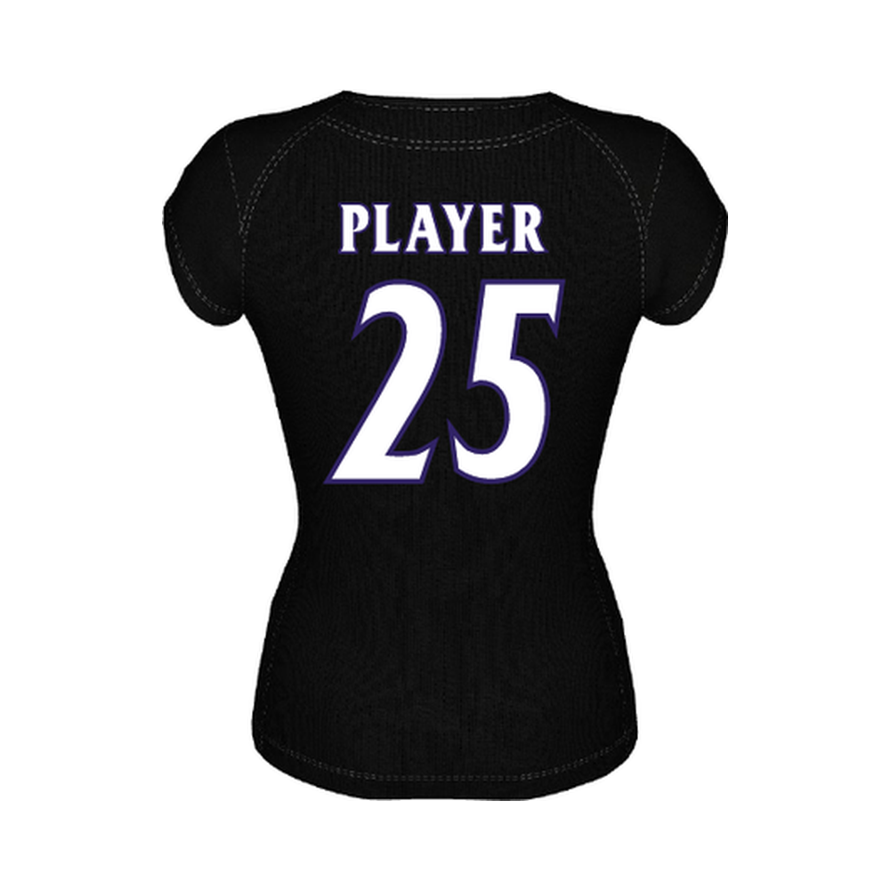 Black Adidas Short Sleeve Jersey — back view