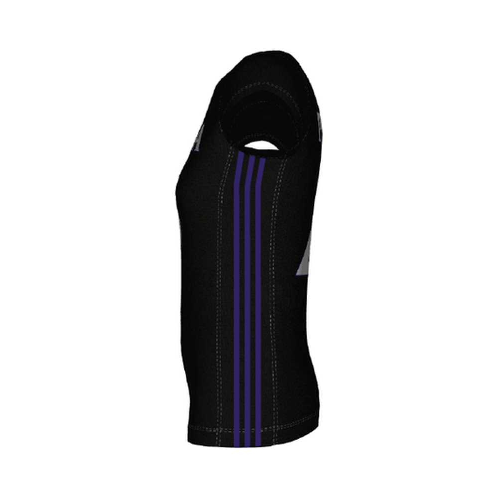 Black Adidas Short Sleeve Jersey — side view