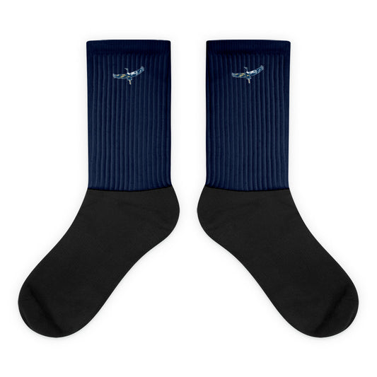 Blue Heron Lacrosse Athletic Crew Socks
