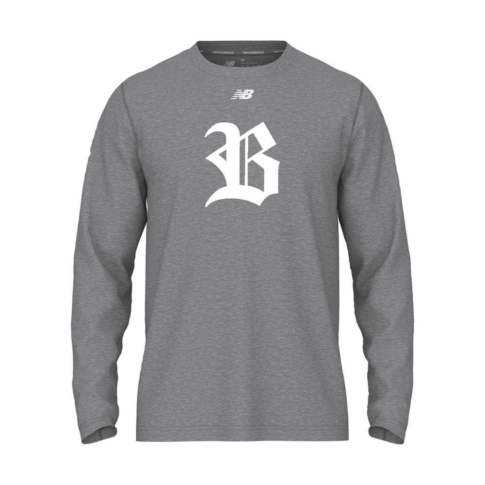 Adult Blacksox Activate Long Sleeve Tech T-Shirt — Dad Bundle - Heather Grey