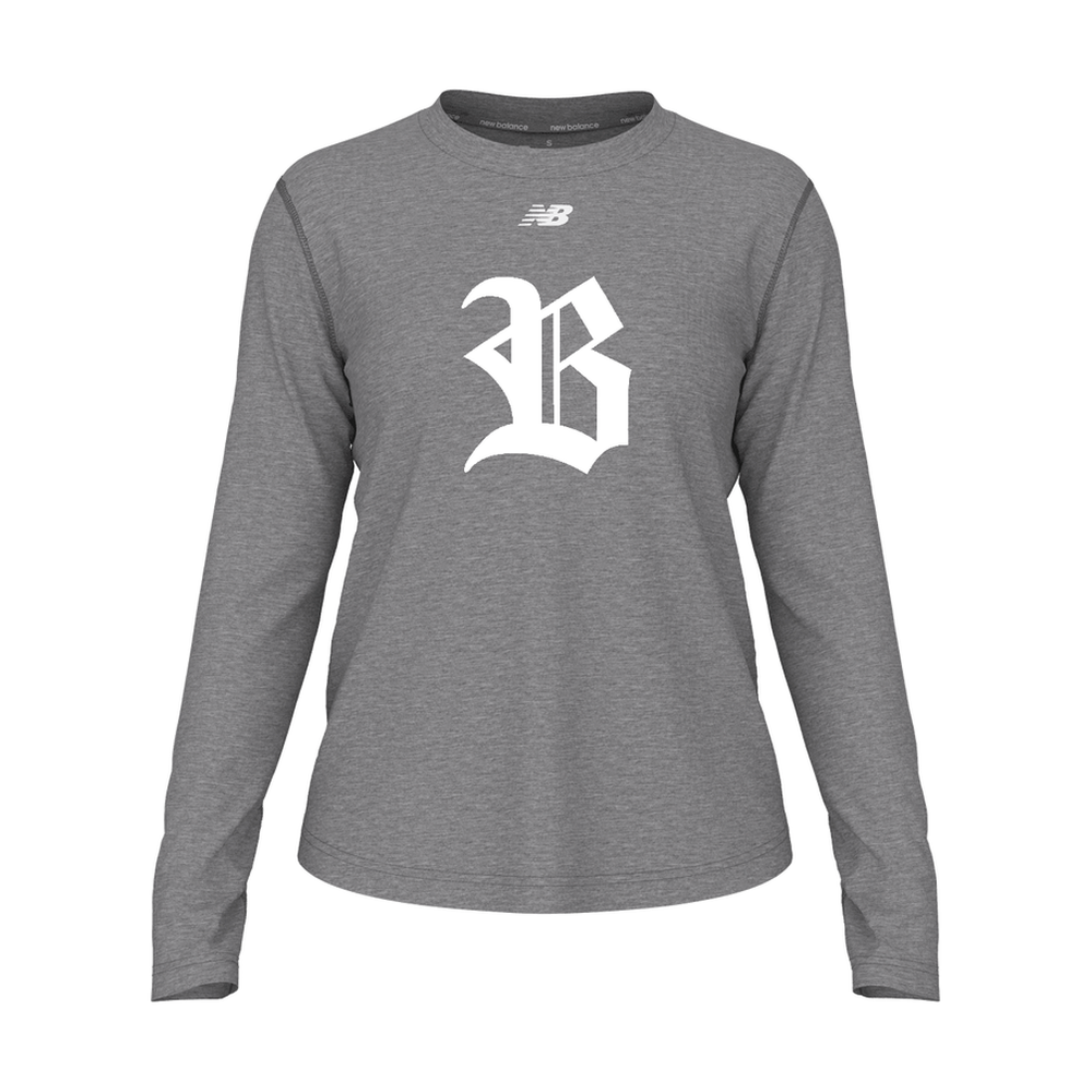 Women’s Blacksox Activate Long Sleeve Tech T-Shirt — Mom Bundle - Heather Grey