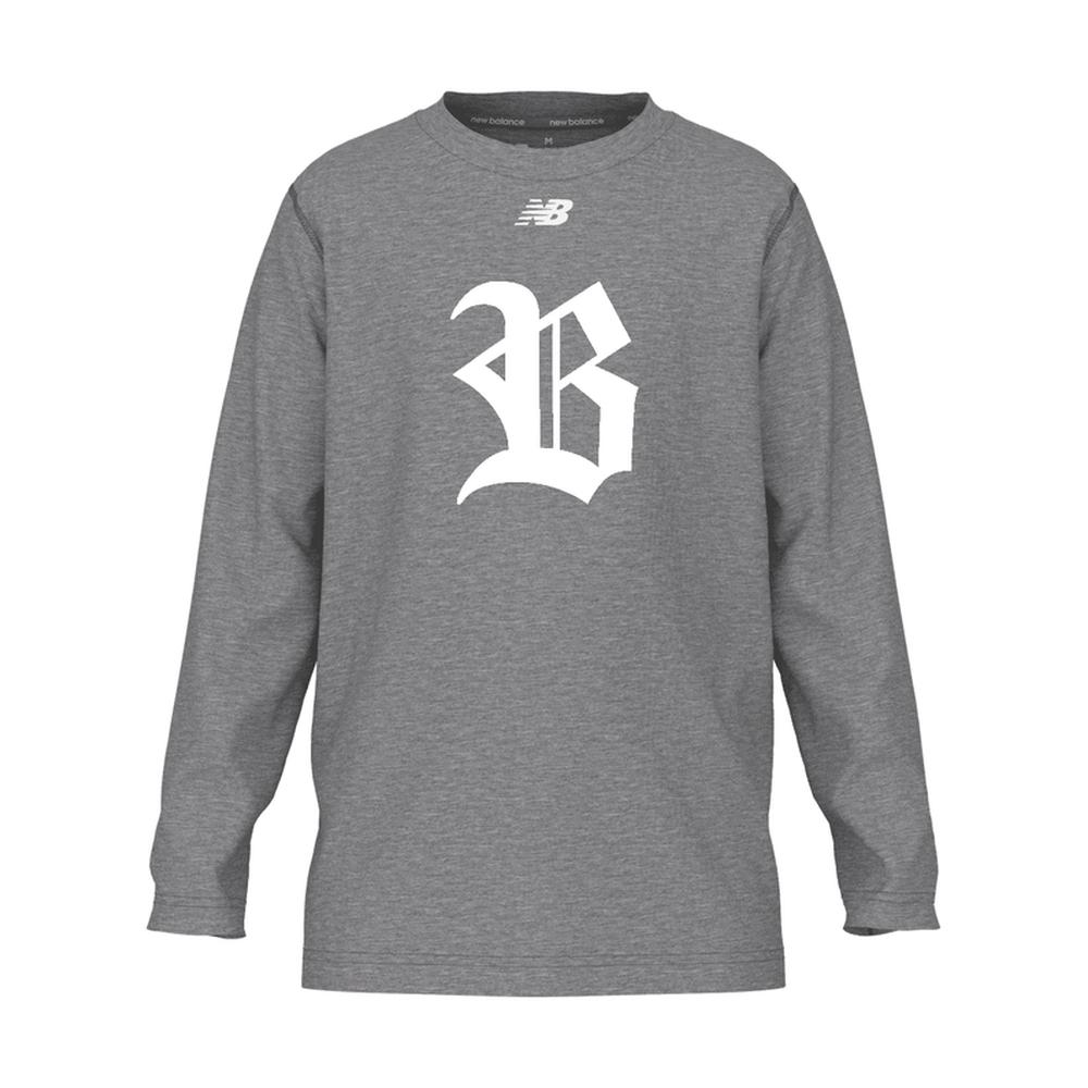 Youth Blacksox Activate Long Sleeve Tech T-Shirt — Youth Swag Pack - Heather Grey