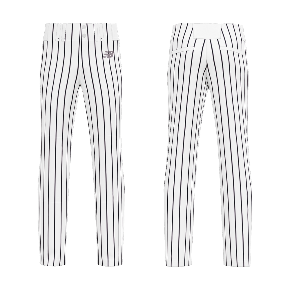 Youth Blacksox New Balance 3000 Sublimated Pant Athletic Open Cuff — Youth Gameday Pack - White/Black