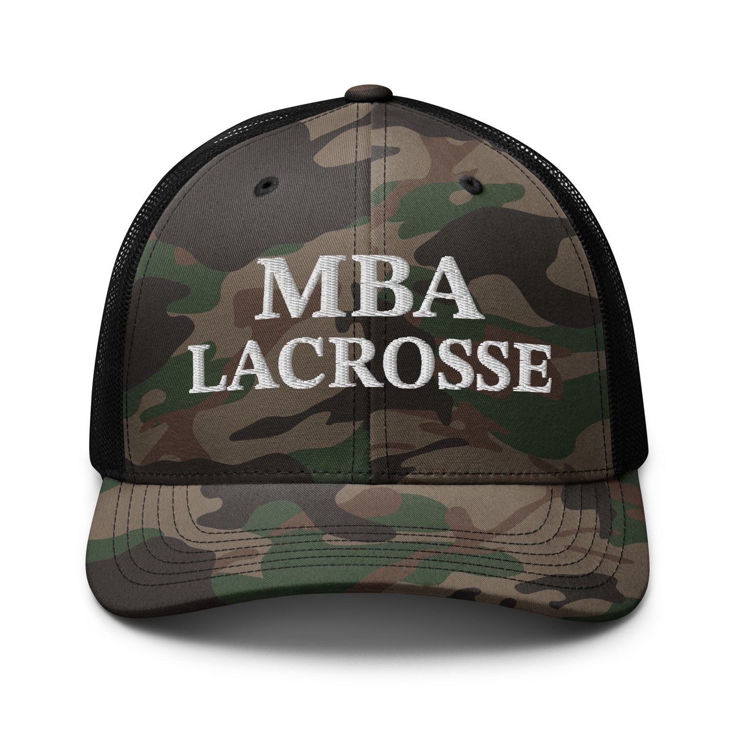 MBA Lacrosse Camouflage Trucker Hat