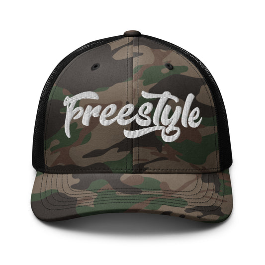 Freestyle Lacrosse Camouflage Trucker Hat