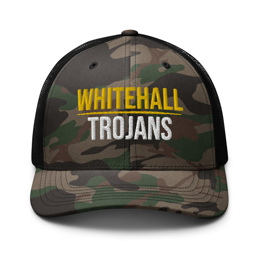 Whitehall School Camo Trucker Hat