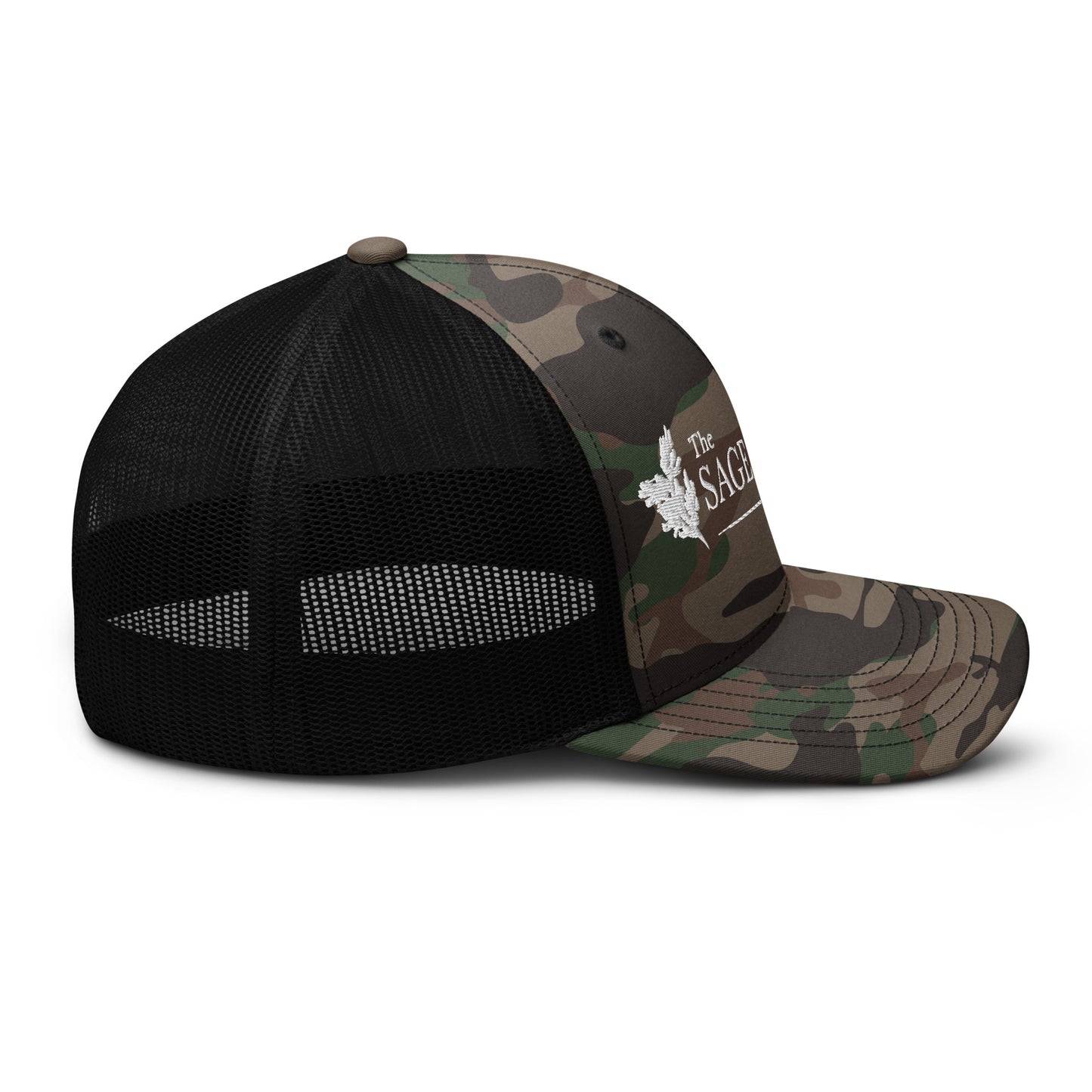 The Sage School Otto Cap Camouflage Trucker Hat