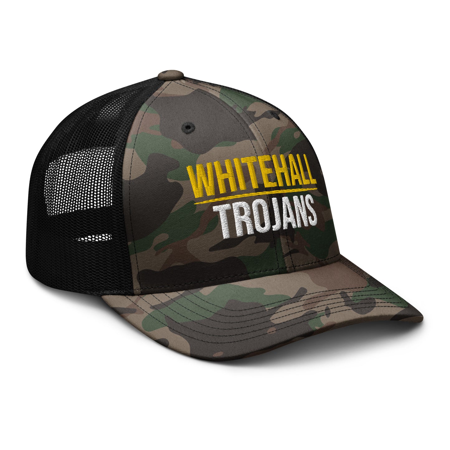 Whitehall School Camo Trucker Hat
