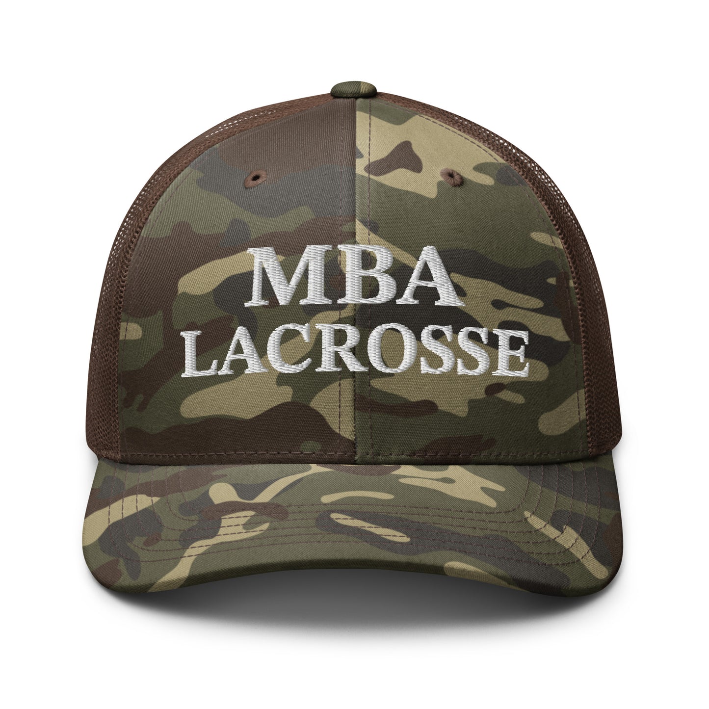 MBA Lacrosse Camouflage Trucker Hat