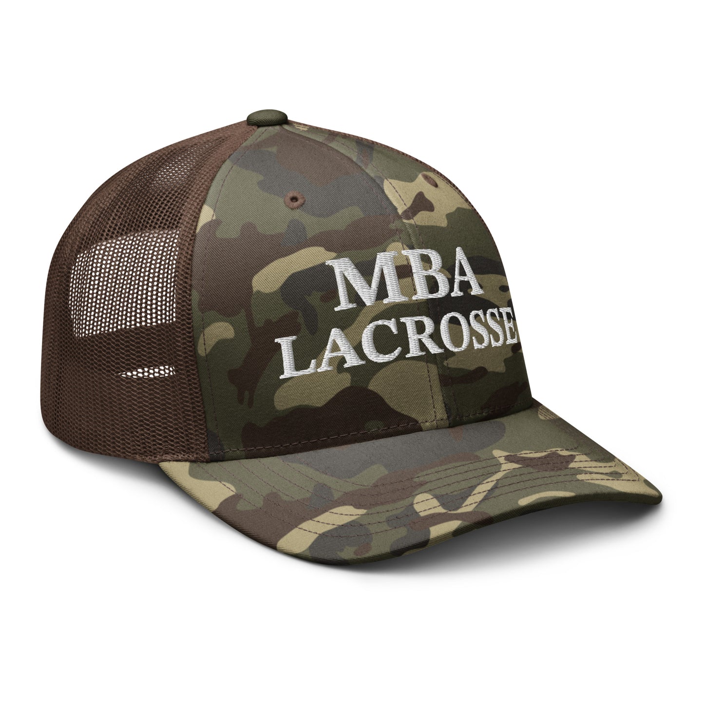 MBA Lacrosse Camouflage Trucker Hat