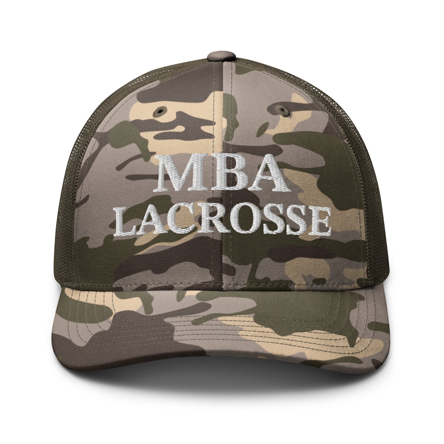 MBA Lacrosse Camouflage Trucker Hat