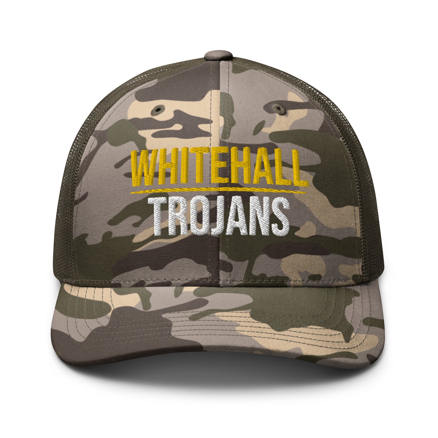 Whitehall School Camo Trucker Hat