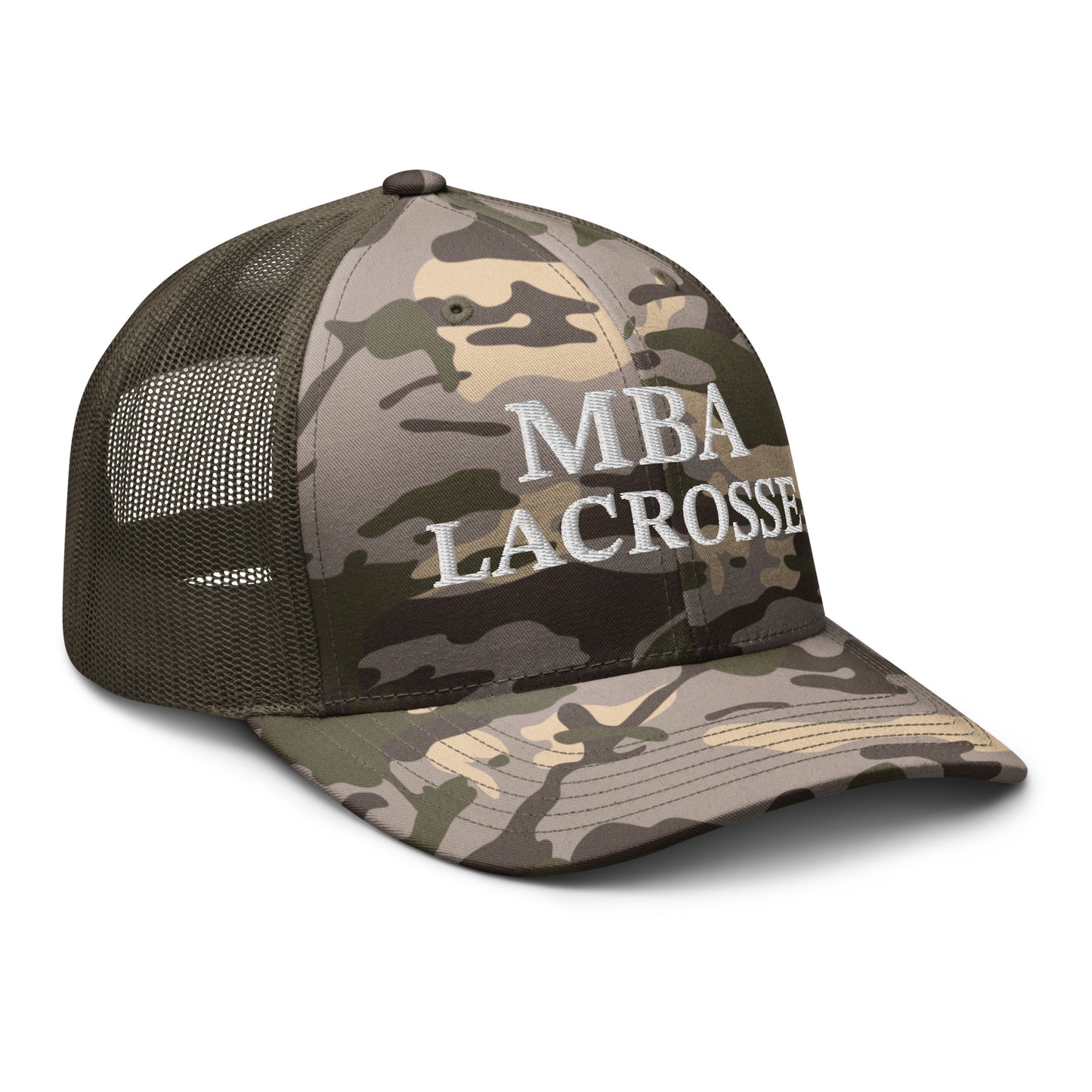 MBA Lacrosse Camouflage Trucker Hat