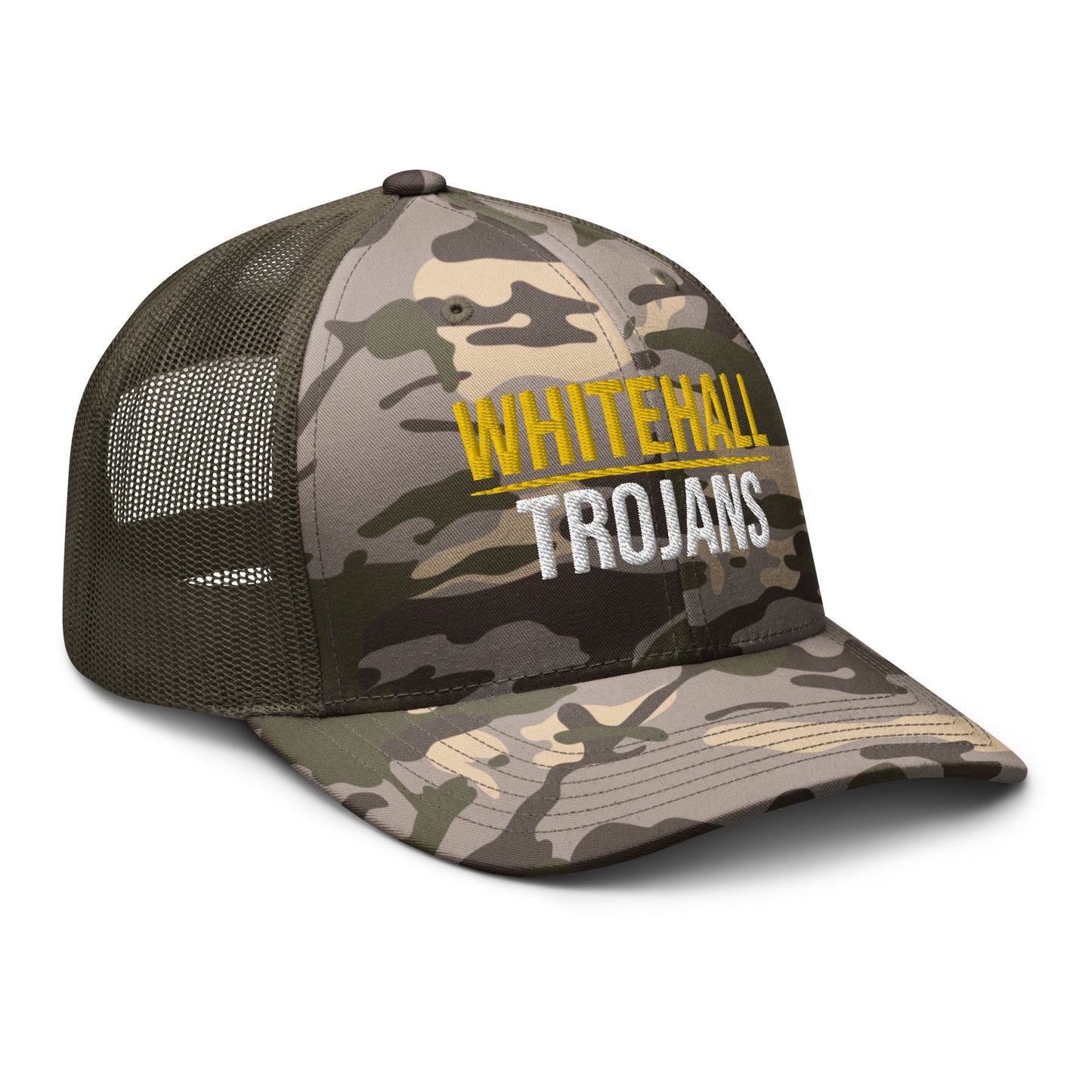Whitehall School Camo Trucker Hat