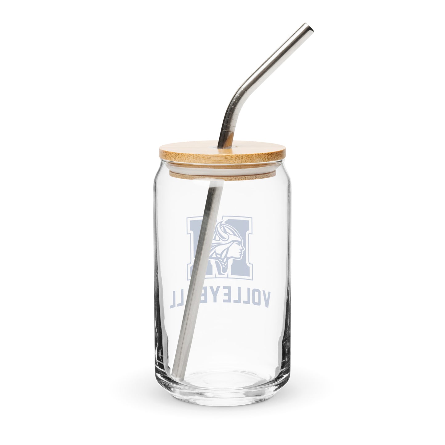 Maclay Can-Shaped Glass w/ Lid & Straw (16 oz)