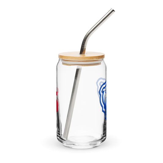 Personalizable - Bartlett HS Lacrosse Can-Shaped Glass