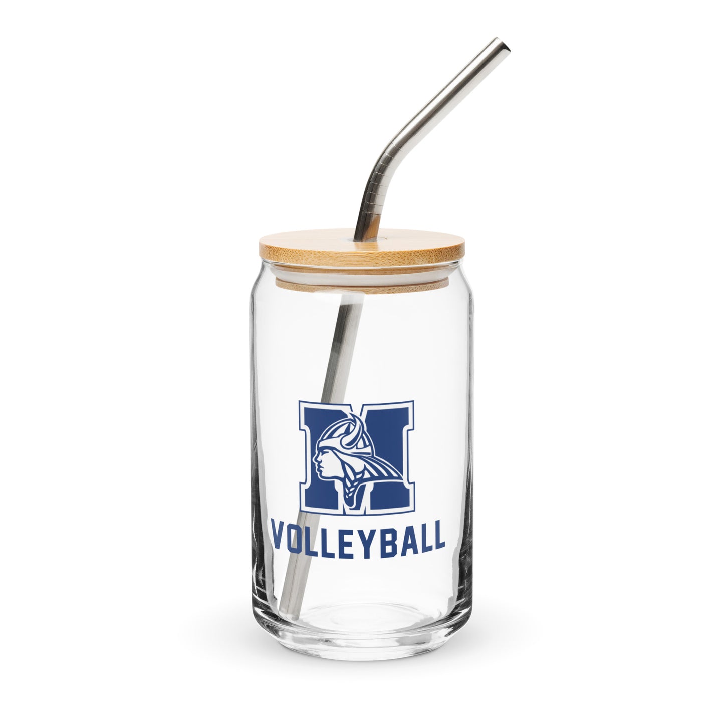Maclay Can-Shaped Glass w/ Lid & Straw (16 oz)