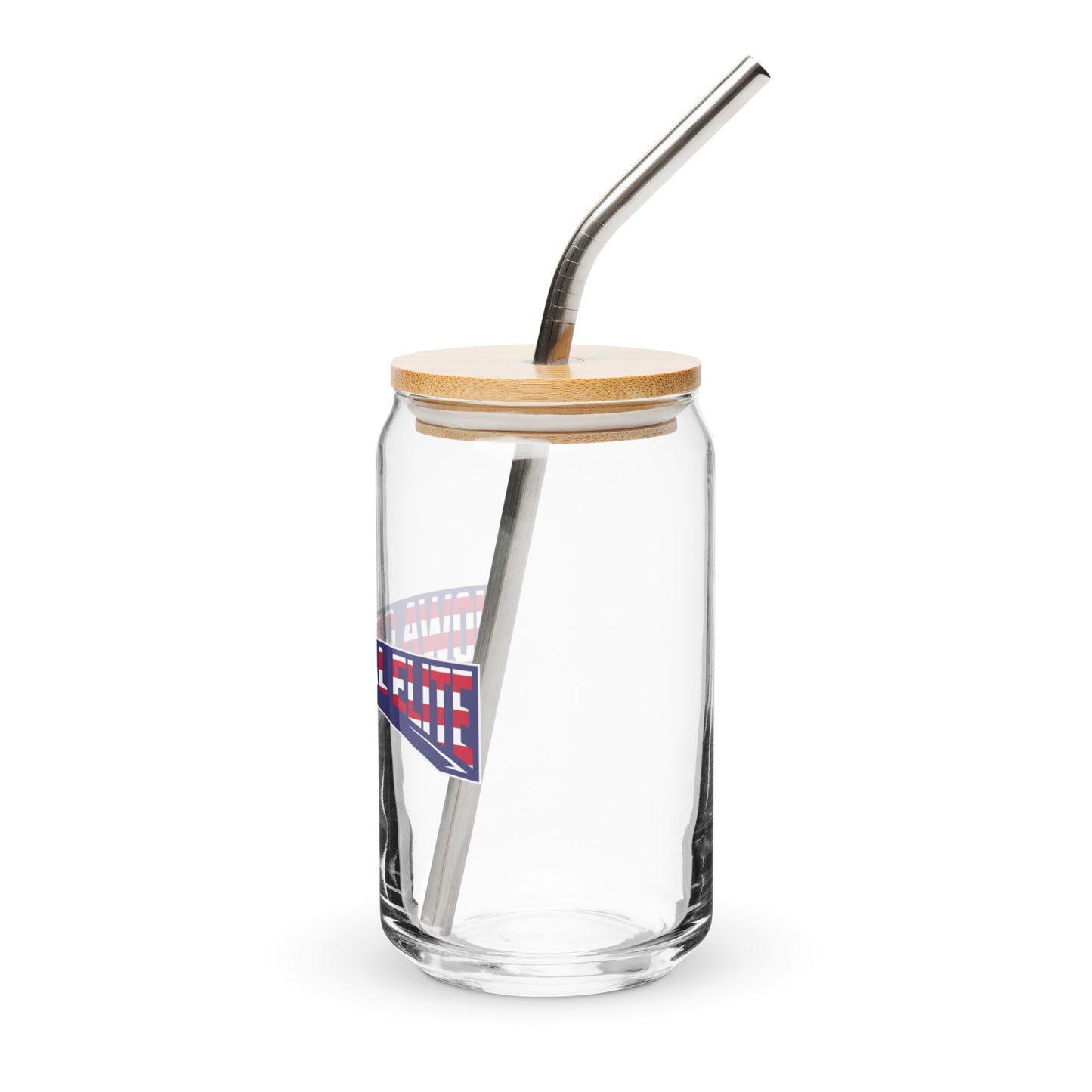 ICE LAX Can-Shaped Glass w/ Lid & Straw (16 oz)