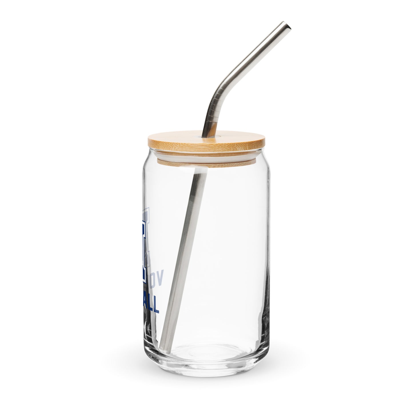 Maclay Can-Shaped Glass w/ Lid & Straw (16 oz)