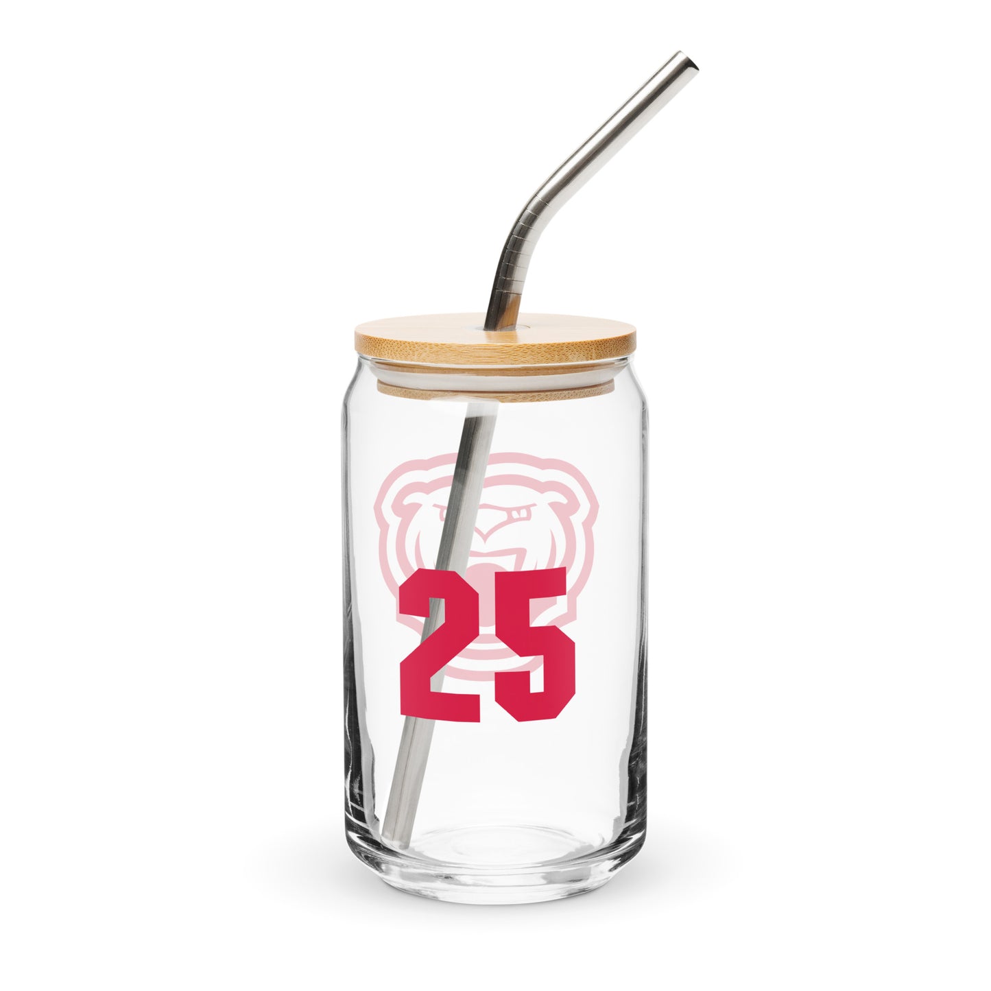 Personalizable Bartlett HS Lacrosse Can-Shaped Glass