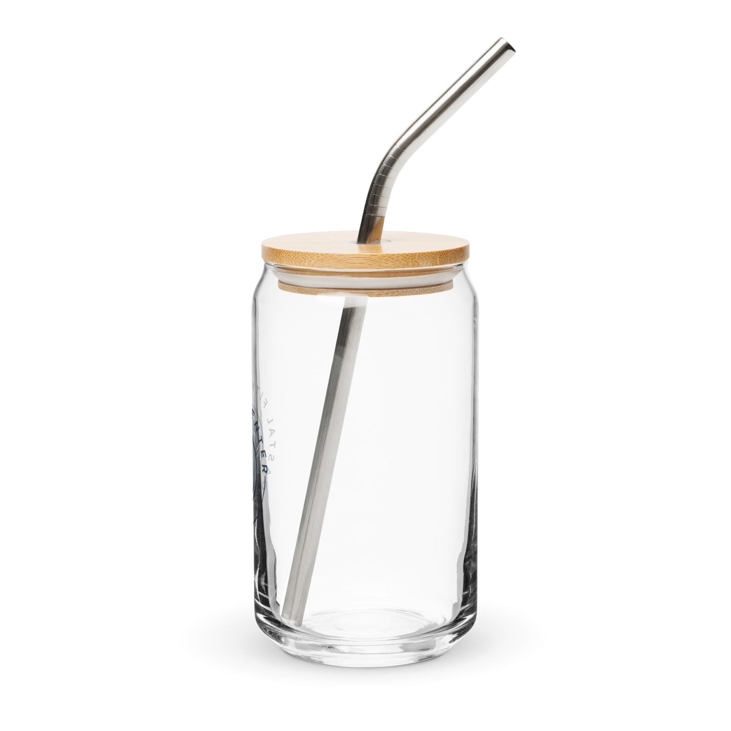 Can-Shaped Glass W/ Lid & Straw (16 oz)
