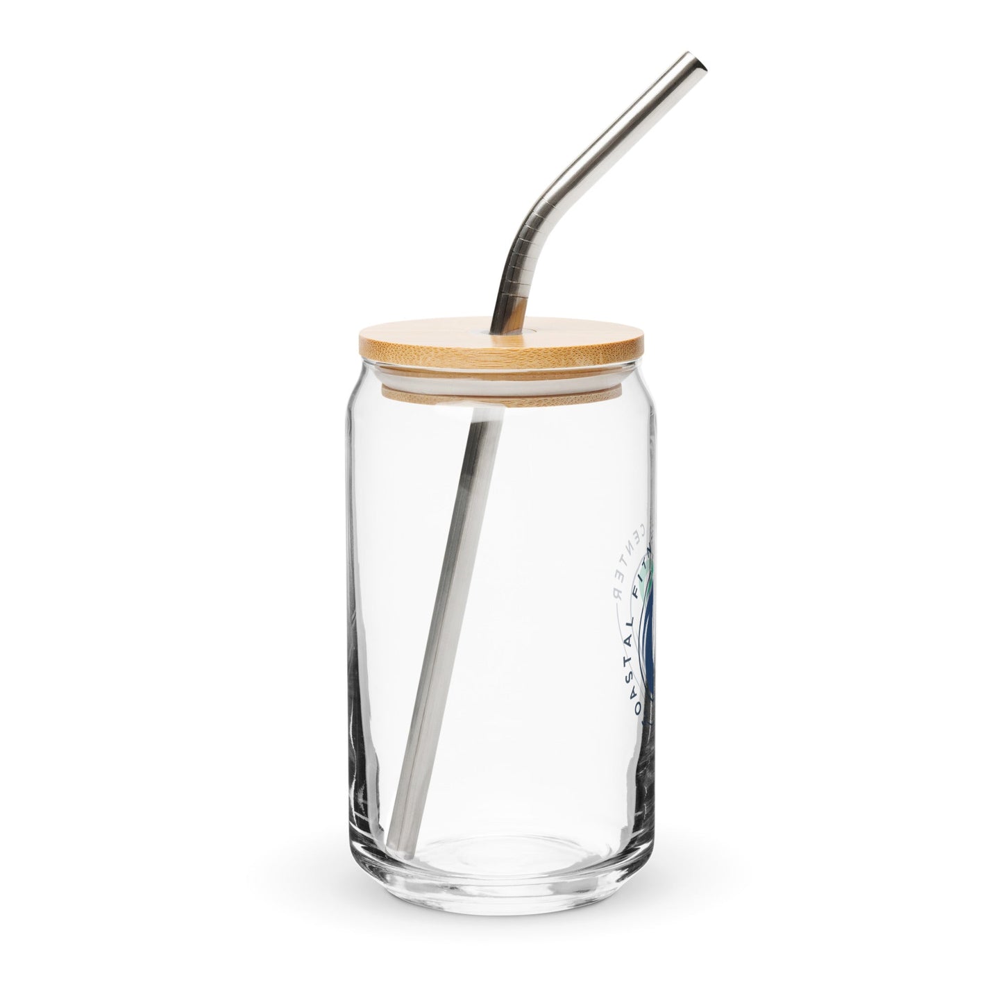 Can-Shaped Glass W/ Lid & Straw (16 oz)