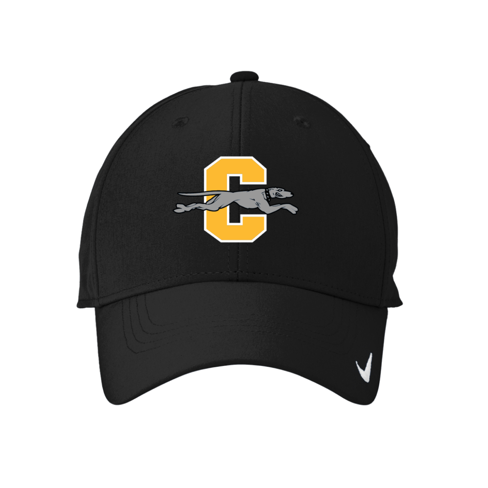 Black Nike Dri-FIT Legacy Cap with CHS Greyhound embroidery