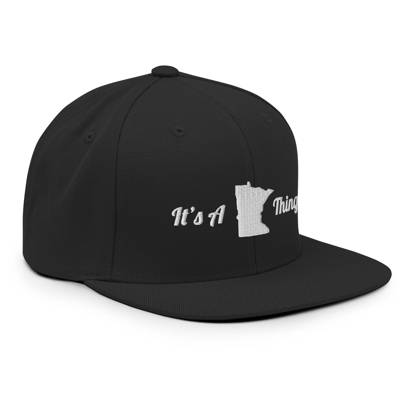 Grey Duck Lacrosse Snapback Hat (Front & Back)