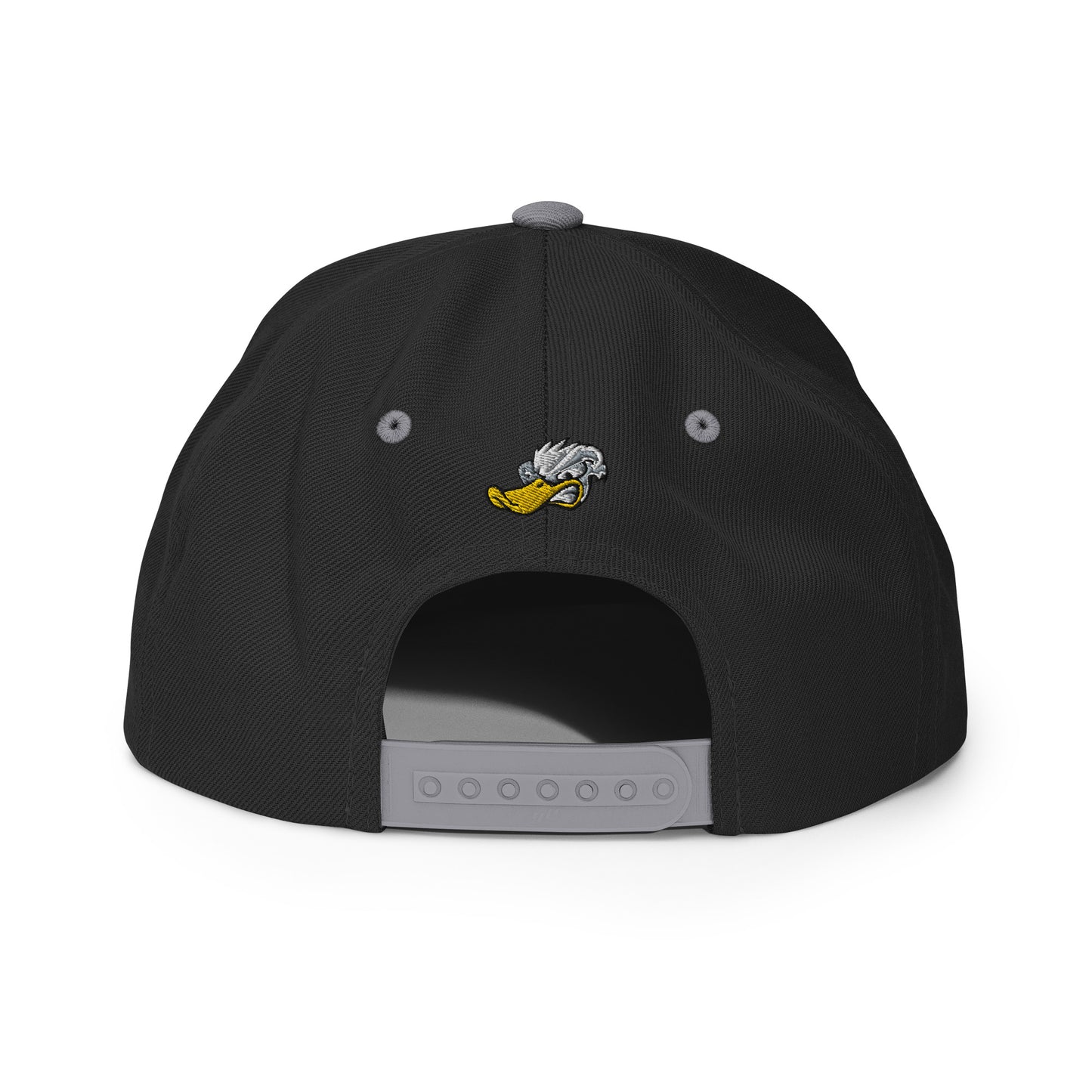 Grey Duck Lacrosse Snapback Hat (Front & Back)