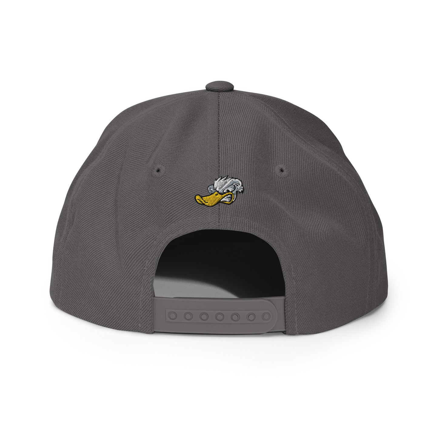 Grey Duck Lacrosse Snapback Hat (Front & Back)