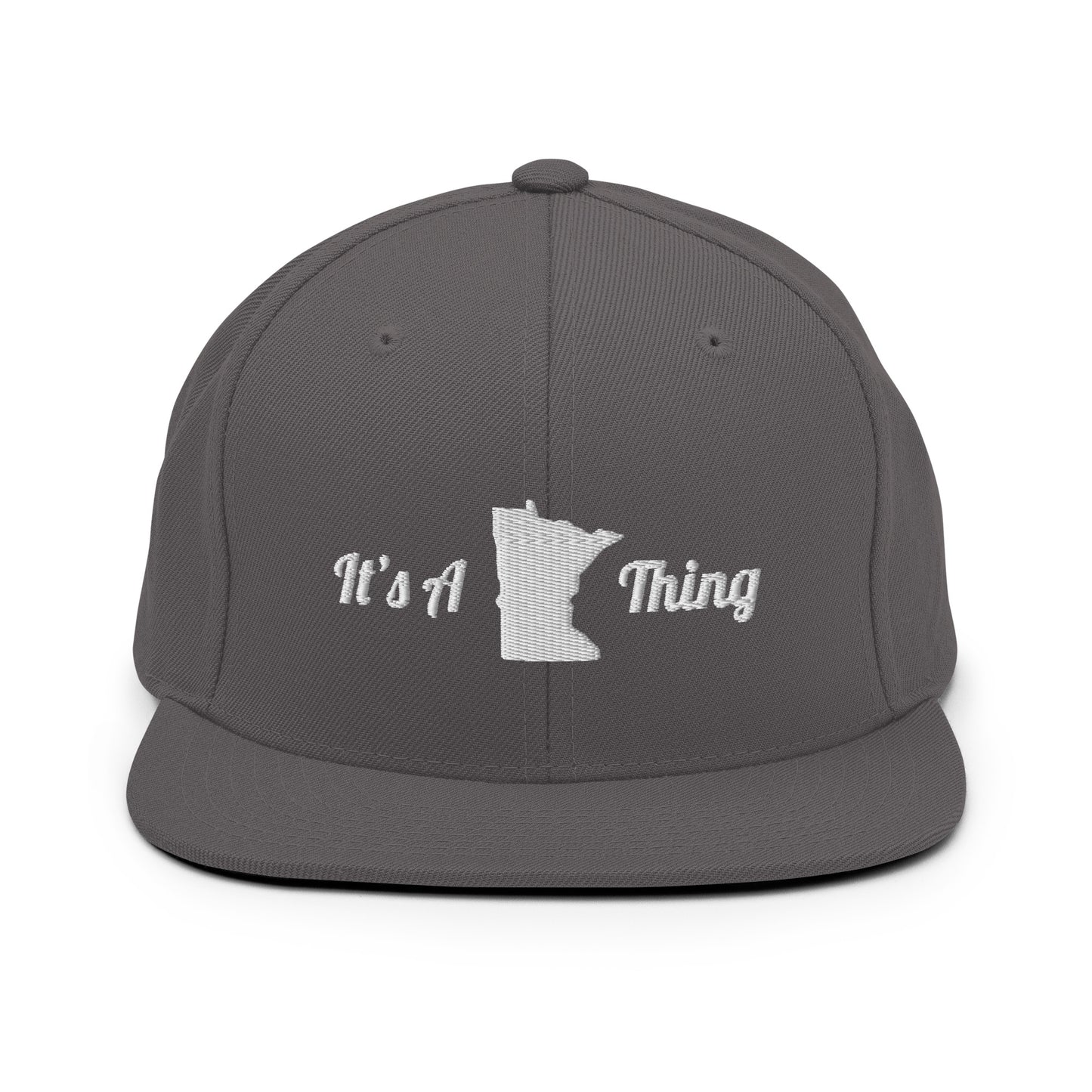 Grey Duck Lacrosse Snapback Hat (Front & Back)