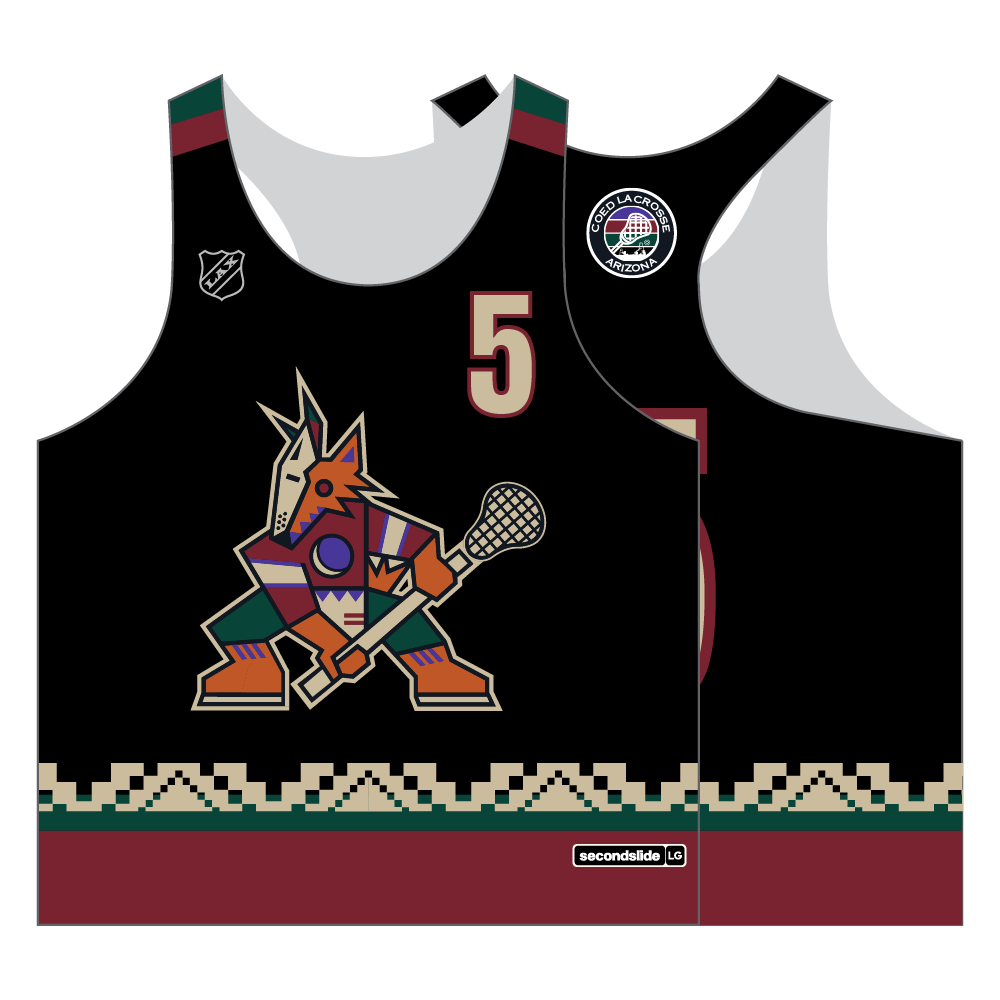Coed Lacrosse Women's Racerback Reversible Pinnie - Coyotes