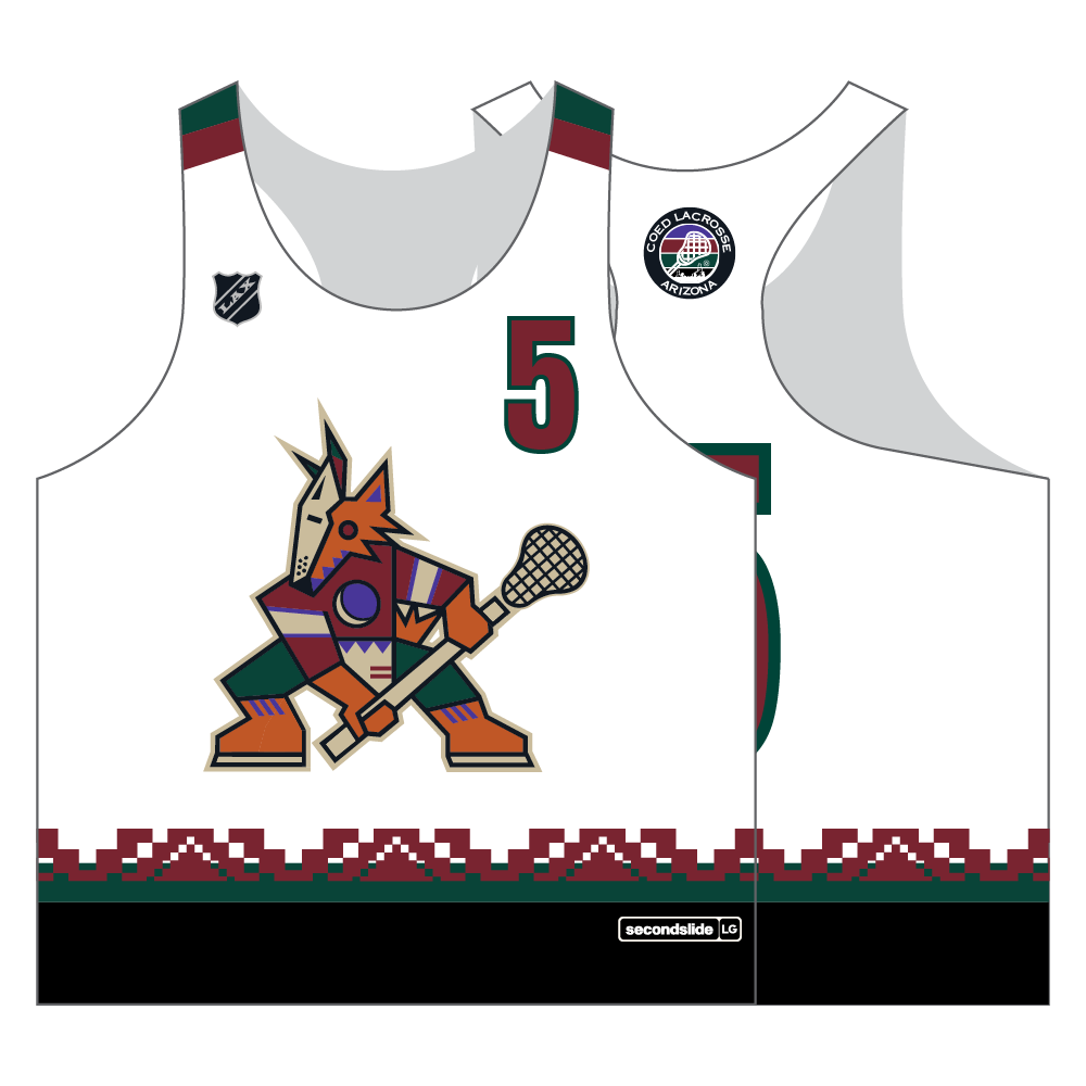 Coed Lacrosse Women's Racerback Reversible Pinnie - Coyotes