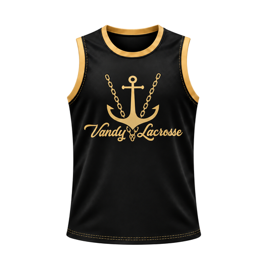 Commodores reversible pinnie — black front